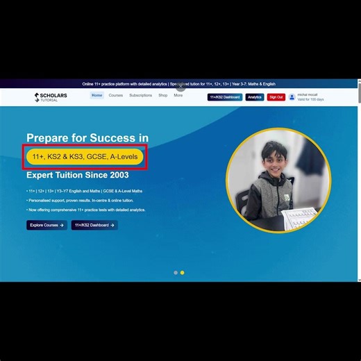 11+ Success Starts Here | Online Platform + In-Centre Teaching#education #11plusexam #grammarschool