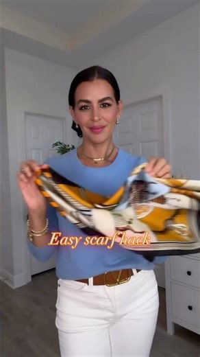 Scarf Hack 🧣Outfit details in comments #hacks #diy #scarf