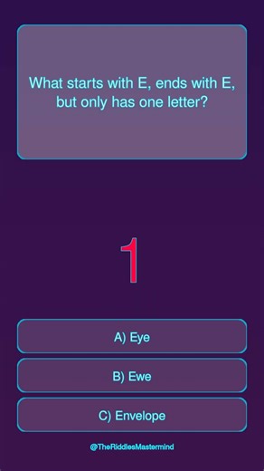 only one letter—what is it? ✉️ #shorts #brainteaser