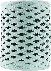 Mandala Crafts Mint Raffia Ribbon for Gift Wrapping - 100 Yards Natural Paper Straw Raffia String for Crafts, Bows, Decoration, Floral Arrangements, and DIY Projects