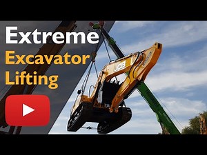 Lifting the JCB Excavator