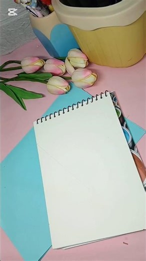 aesthetic notebook design ✨️ 💋✨️ #notebookideas #frontpage #shortsvideo