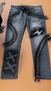 Custom Painted Jeans 👖 #creative #jeans #paint | Beamish DIY