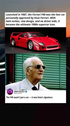 This was Enzo Ferrari’s final gift to the world