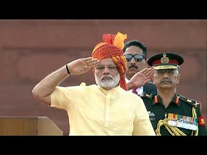 PM Modi unfurls the Tricolour flag at the ramparts of Red Fort on 71st Independence Day