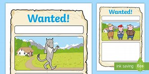 Big Bad Wolf Wanted Posters