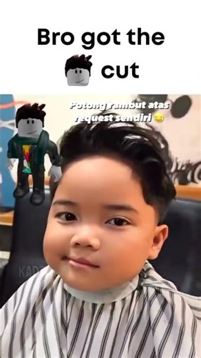 This Kid Got the Perfect Roblox Haircut 🤯🔥 | #robloxlife #shorts