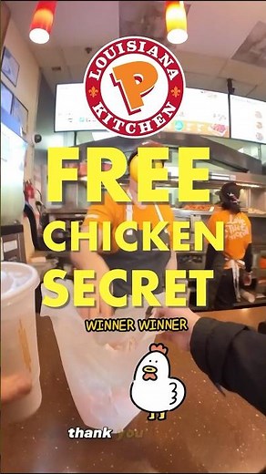 Viral Popeyes Free Chicken Secret- Get a 2pc Chicken and Biscuit #food #trending