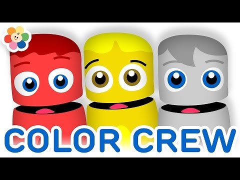 Color Collection 6: Red, Yellow, White | Learning Colors for Children | Color Crew | BabyFirst