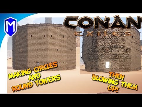 Conan Exiles - How To Make A Circle and Building Round Towers - Conan Exile How To And Tutorial