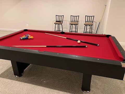 Mizerak Donovan II 8’ slate Billiard table setup and review 2020 (4K)