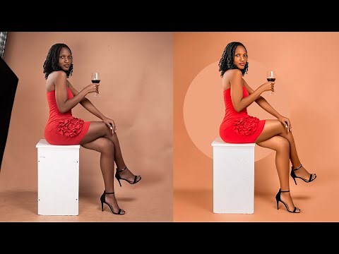 How To Edit a Photo | Skin Retouching, Color Grading and Smooth Backdrop tutorial