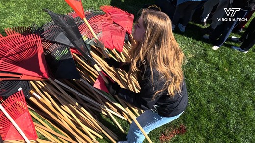 The Big Event is a chance for Hokies to put our motto, Ut Prosim (That I May Serve) in motion. Yesterday, Hokies came together to complete more than 1,000 acts of service in the community. 🧡 | Virginia Tech