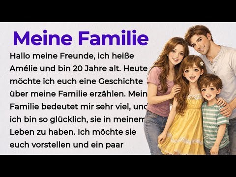 MY FAMILY | Learn German Through Stories ⭐ Level 2