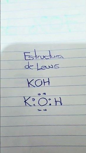 Lewis structure of potassium hydroxide