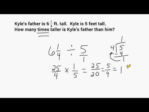Dividing Mixed Numbers - Word Problems