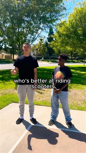 Who Is Better at Riding Scooters? 🛴 #shorts #challenge