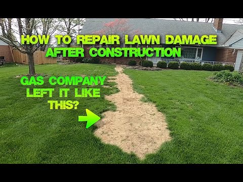 How to Repair Lawn Damage After Construction : DIY REPAIR : Step by Step
