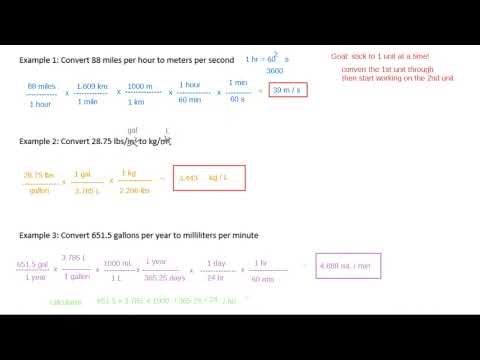 02.3 Solving Dimension Analysis Powers and Rates