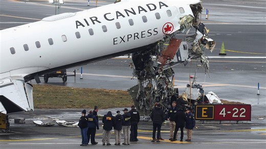 LaGuardia Airport reopens after regional Air Canada plane collides with vehicle, killing 2, officials say