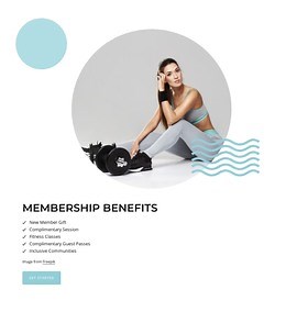 Membership benefits - Website Template by Nicepage