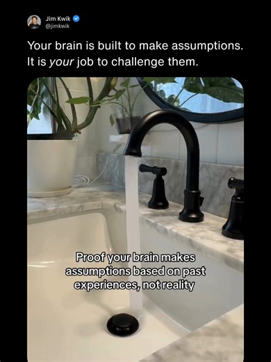 Your brain is still operating on ancient software. It evolved to prioritize survival. That system worked incredibly well for thousands of years. But in a modern environment filled with complexity, those same shortcuts can work against you. Training your brain means building the habit of upgrading your thinking patterns. 🧠🚀 Because survival thinking does not create growth. 💬 Did you see water too? 📌 Save this as a reminder to challenge your thinking. 🔁 Share it with a friend. 🎥 Video credit