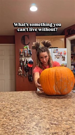 Cannot live without my kids and my impeccable music taste 🥹 Not to toot my own horn but… Simple ad that. What did you carve on your pumpkin this year? I genuinely wanna know… Song is 👉🏽 Halloween Town by Dark Divine . . . #pumpkin #pumpkin #halloween #2025 #metal #music | RissFit Warrior