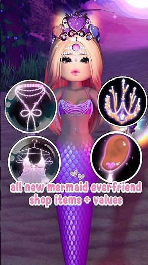 NEW EVERFRIEND MERMAID SHOP ITEMS & VALUES! #shorts #fyp #royalehigh #roblox #viral