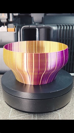 Bambu Lab H2D 3D Printer — Amaterasu Bowl (Silk PLA) #shorts #3dprinting #asmr