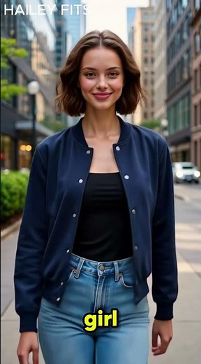 My New Favorite Navy Bomber Jacket! 💙🏙️ #aliexpressfinds