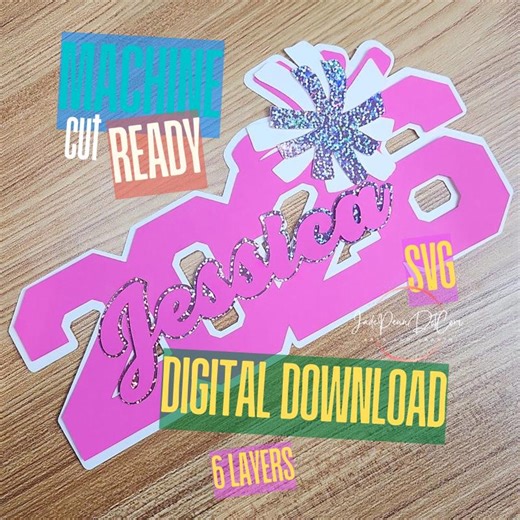2026 Cheerleader | 6 Layer Graduation SVG | Sign | Cake Topper | Personalized Name - Etsy