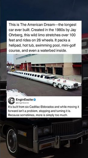 The American Dream : The Longest Car Ever Made #automobile #cartok #america #cadillac