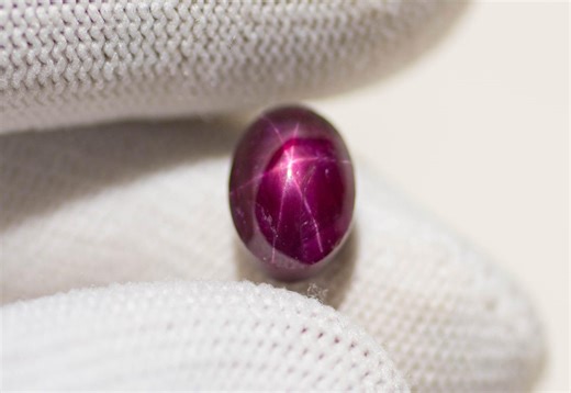 Natural Red Star Ruby Cabochon (10 Ct) | July Birthstone, Loose Gemstone - Etsy