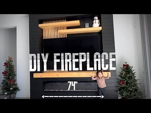 Build a fireplace and TV wall DIY
