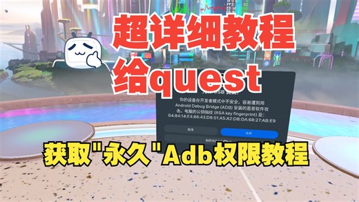 [VR助手]无需电脑给您的quest3设备获取"永久adb"权限教程 quest2