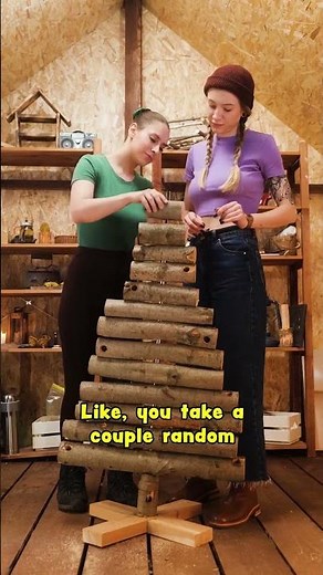 Rustic Holiday Decor: Wooden Tree DIY 🪵