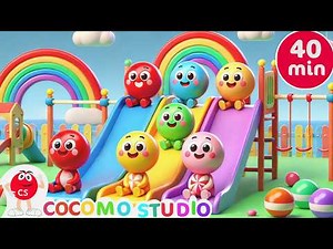 Color Slide Marathon 🎵🛝 | Preschool Learning Colors Compilation