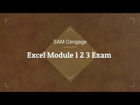 Excel Module 123 Exam | Excel Module 1 2 3 Exam Solution | Cengage SAM Full Walkthrough |SAM Cengage