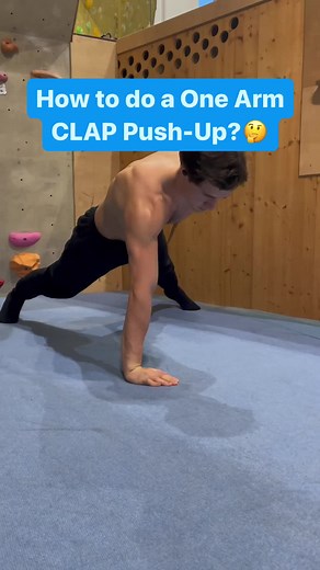 Tutorial One arm clap push-ups✅ #workout #calisthenics #sport #body #bodyweight #bodyweightworkout #stepbystep #onearmpushups #onearmclappushupchallenge
