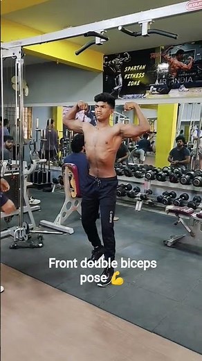 How To do front double biceps pose|bodybuilding biceps pose 💪
