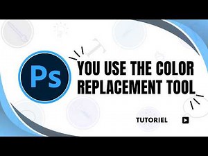 How do you use the color replacement tool in Photoshop