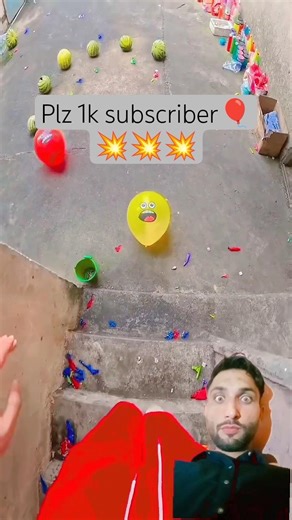 🎈💥💥💥Staircase obstacle course game, pop colorful balloons!#shorts #Parkour #Challenge