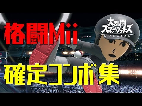 【スマブラSP】格闘Miiファイター コンボ集 蓄積ダメージ別まとめ【コマンド解説】