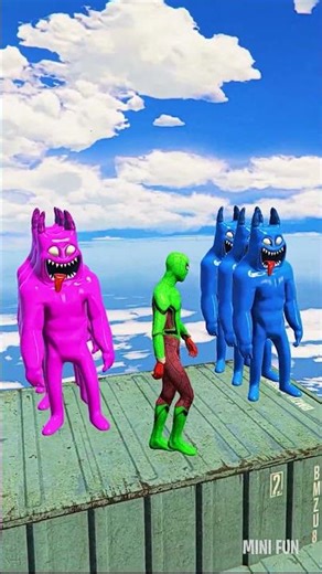 GTA 5 Epic Water Ragdolls Spiderman vs TEAM BANBAN Jumps/Fails Ep.540 #shorts