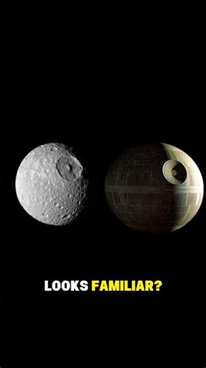 Impossible coincidence: The Death Star moon #spacefacts #science