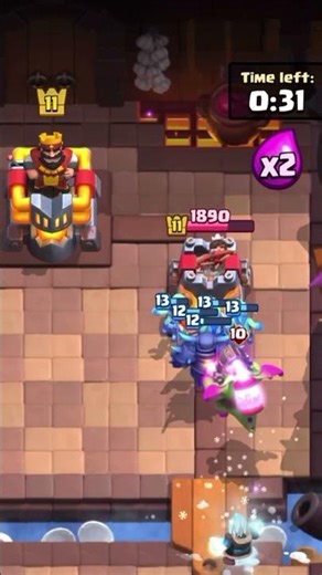 Goblin Barrel & Valkyrie VS Princess Tower in #clashroyale