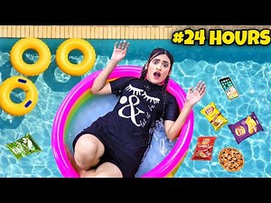Living In A *Swimming Pool* For 24 Hours Challenge | *GONE WRONG* 😭 | SAMREEN ALI