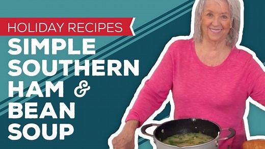 126K views · 2.8K reactions | This Simple Southern Ham & Bean Soup is the perfect way to use up your leftover Christmas ham. Get the recipe here: https://www.pauladeen.com/recipe/simple-southern-ham-and-bean-soup/ | Paula Deen | Facebook
