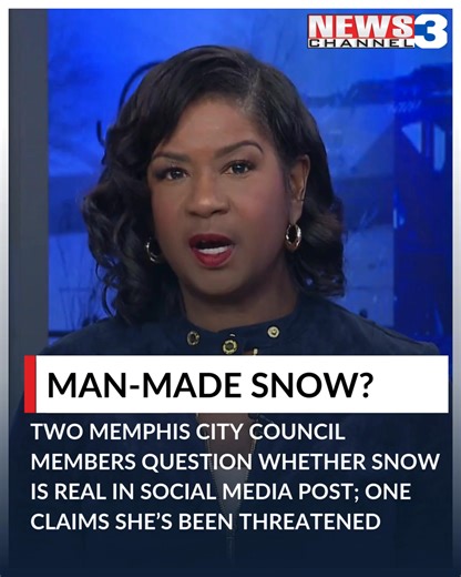 Pearl Walker and Yolanda Cooper-Sutton shared social media posts this week questioning whether the snow that fell across the city was real, or possibly man-made. The topic is trending on TikTok. https://wreg.com/news/two-city-leaders-question-whether-snow-was-man-made/ | WREG News Channel 3