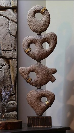 DIY Sculpture with Paper Mache Clay.